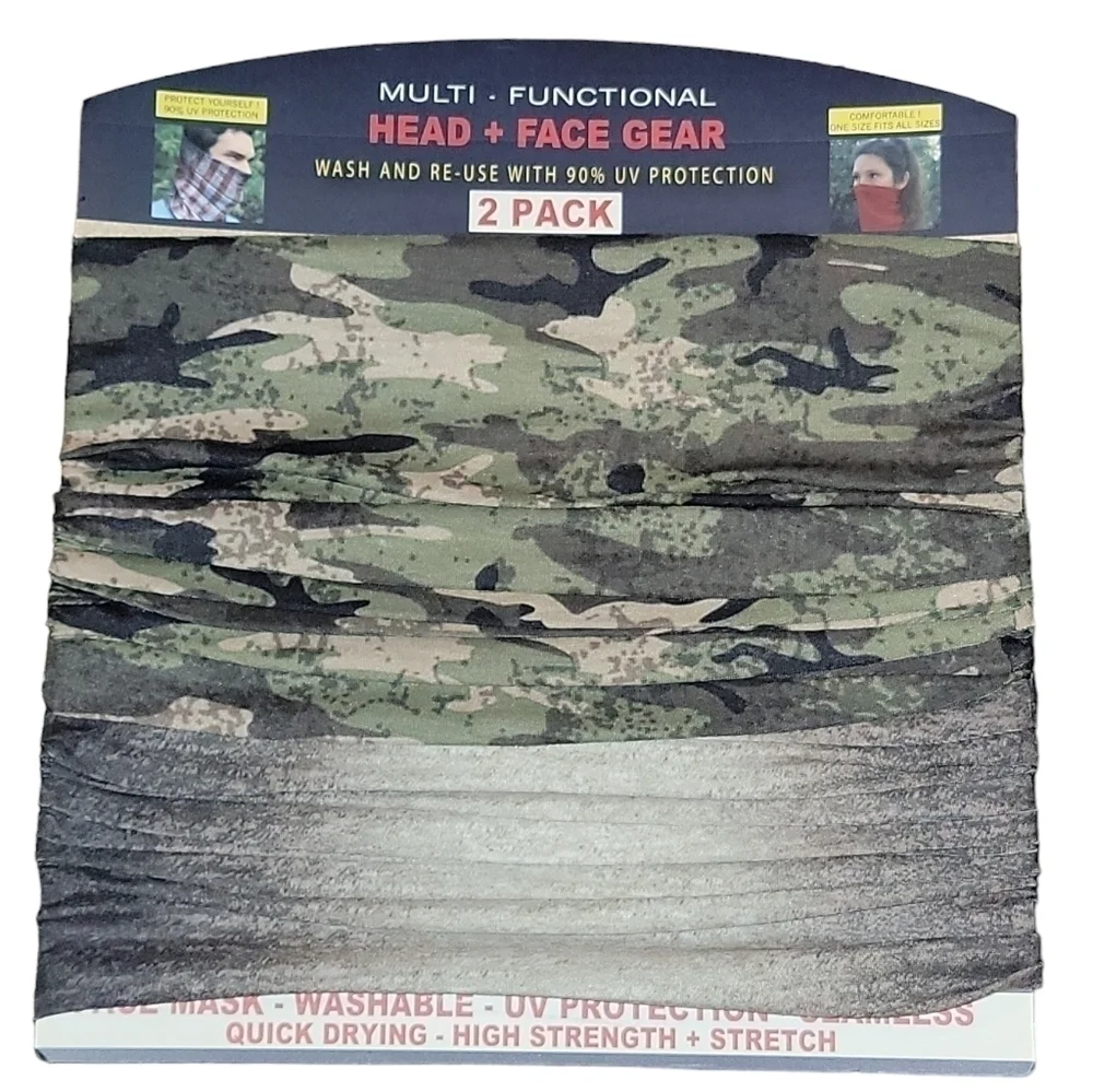 MULTI - FUNCTIONAL HEAD + FACE GEAR 2 pack NEW!